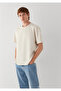 Beige Basic T-Shirt Loose Fit / Comfortable Loose Cut 0613624-70144 - 2