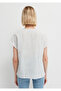 Striped Textured Open Blouse 1211442-70776 - 5