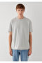Gray Basic T-Shirt Loose Fit / Comfortable Loose Cut 0613624-70075 - 4