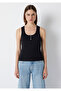 Buttoned Black Athlete Top Fitted / Body-Fitting Cut 1620273-900 - 3