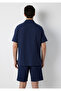 Short Sleeve Navy Blue Shirt Regular Fit / Normal Cut 0211944-80872 - 5