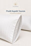 2 Pieces 50X70 White Striped Cotton Satin Covered Pillowcases Soft Smooth Hotel Type - 3