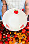 X Bengi Kurtcebe Pomodoro Stoneware Salad Bowl 25 cm - 5