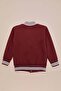 Embroidered Stand Collar College Unisex Kids Jacket - 8