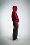 Burgundy Boxy Crop Men's Jacket Zip Hoodie - 8