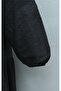 Dress with Partial Button Detail - Black - 7