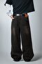 Dustline Black Super Baggy Men's Jean Pants - 5