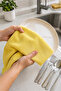 Velvet Microfiber Drying Cloth 3-Pack 40X30 cm - Car Kitchen Cup Plate Surface Drying Cloth - 5