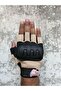 Revertech Aura Cream / Half Finger - Motorcycle Gloves with Anti-Slip Palm Feature (Men's) - 4