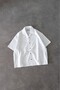 White Boxy Oversize Linen Men's Shirt - 6