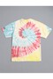 Rainbow Tie Dye Oversize Men's T-Shirt Nf0695Ks - 7