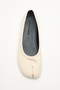 Ballet Flats 2516 - Toe-Loop Knot Detail Bone Women's Ballet Flats - 2