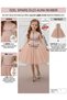 Girl's Collar Pearl Dress Our Violet Model Birthday Graduation Reading Day Evening Dress - 4
