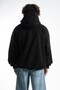 Rhinestones Vampire Tooth Oversize Hoodie - 6
