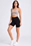 Women's Black Shorts Leggings High Waist Stretchy Fitness Biker Leggings - 2