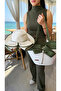 Handmade Beach Pool Bag and Hat Set with Bow and Ribbon Multi-Purpose Easy to Clean Washable Decorative Bag and Hat - 4