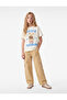 Cotton Crew Neck Short Sleeve Teddy Bear Printed T-Shirt