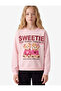 Teddy Bear Printed Long Sleeve Crew Neck Sweatshirt - 6