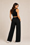 Women's Black High-Waisted Trousers - 5