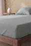 Gray Cotton Double Elastic Sheet 160X200 - 5