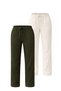 Women's 2-Piece Linen Relaxed Cut Lightweight Fabric Casual Pants