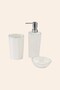 Scallop 3 Piece Bathroom Accessory Set Basi̇l - 3