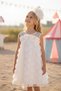 3-7 Years Guetase Drees Girls' Dress-Ecru - 5