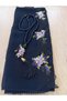 Needlework Black Color Prayer Rug with Prayer Beads - 2