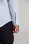 Blue Modern Fit Cotton Classic Half Italian Collar Shirt - 3