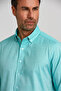 Regular Fit Pasha Collar Buttoned Khaki Cotton Men's Shirt - 4