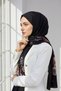 Women's Luxury Medina Silk Shawl Black - 4