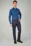 Navy Blue Cotton Pocketed Gabardine Sports Pants - 5