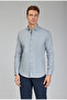 Modern Fit Pasha Collar Gray Men's Shirt