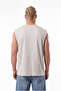 Men's Oversize Crew Neck Basic Undershirt in Painting Gray - 3