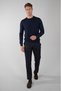 Navy Blue Regular Fit Wool Crew Neck Knitwear - 5