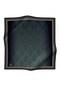 100% Twill Silk Scarf 90X90 Emerald Green Baroque Patterned Hand Stitched Women's Scarf - 5