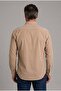 Beige Regular Fit Buttoned Pascha Collar King Mid-Line Shirt - 2