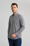 Gm 232030   Uk Pal Bdk - Black Shirt with T. Pockets and Pik Pik Pattern - 3