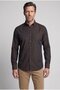 Studio Men's Regular Fit Long Sleeve Coffee Pocketless Shirt