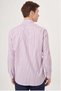 Regular Fit Long Sleeve Red Striped Sports Men's Shirt - 2