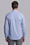 Blue Regular Fit Pocketless Long Pasha Collar Shirt - 2