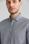 Gray Regular Fit Cotton Patterned Pasha Collar Sports Shirt - 3