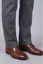 Gray Cotton Pocketed Gabardine Cotton Sports Trousers - 5