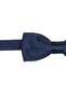 Navy Blue Polyester Patterned Tuxedo Bow Tie - 2