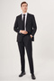 Men's 6 Drop Mono Collar Double Slit Suit BLACK - 7