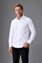 White Regular Fit Polyester Classic Shirt