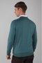 Mint Green Regular Fit Wool Polo Collar Zipper Detailed Knitwear - 2