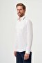 Ecru Regular Fit Cotton Classic Shirt
