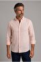 Mustard Regular Fit Cotton Linen Pasha Collar Shirt
