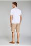 Beige Linen Viscose Bermuda Shorts with Pockets - 4